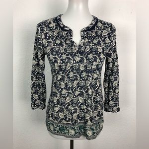 Lucky brand Blue boho pattern size small pre owned